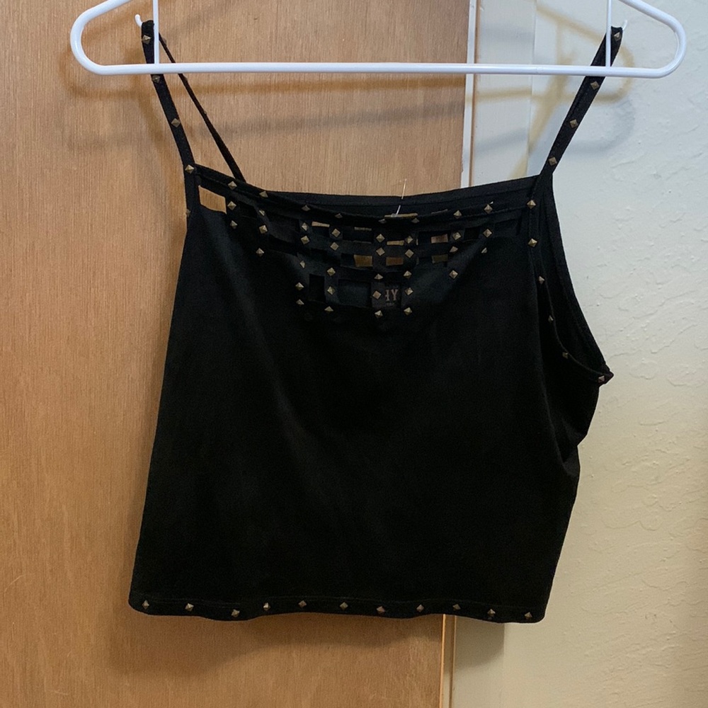 Velvet crop top